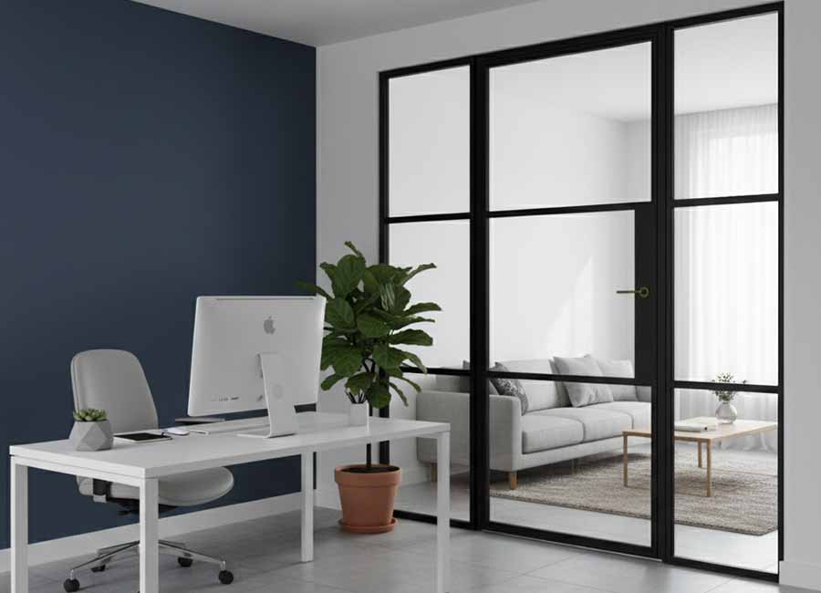 korniche internal aluminium armour windows